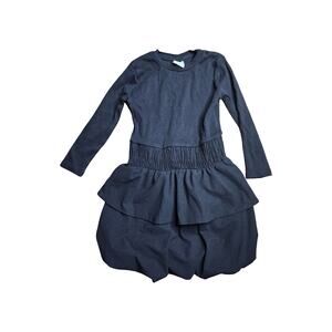 Zara Black Tiered Bubble Dress Size: 8